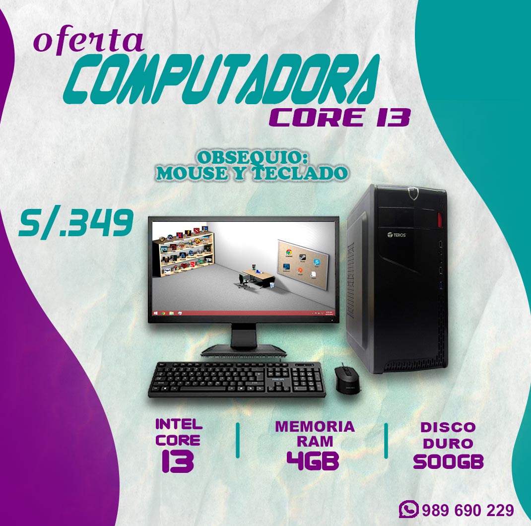 Computadora Core I3 en descuento